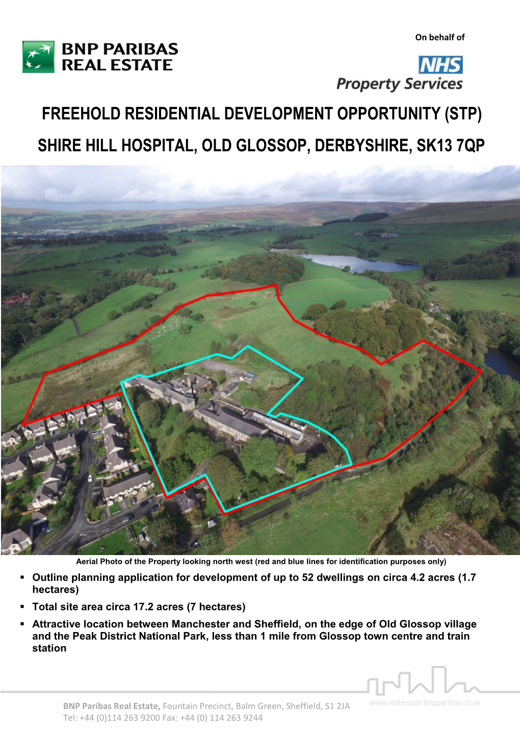 Freehold Residential Development Opportunity (Stp) Shire Hill Hospital, Old Glossop, Derbyshire, Sk13 7Qp