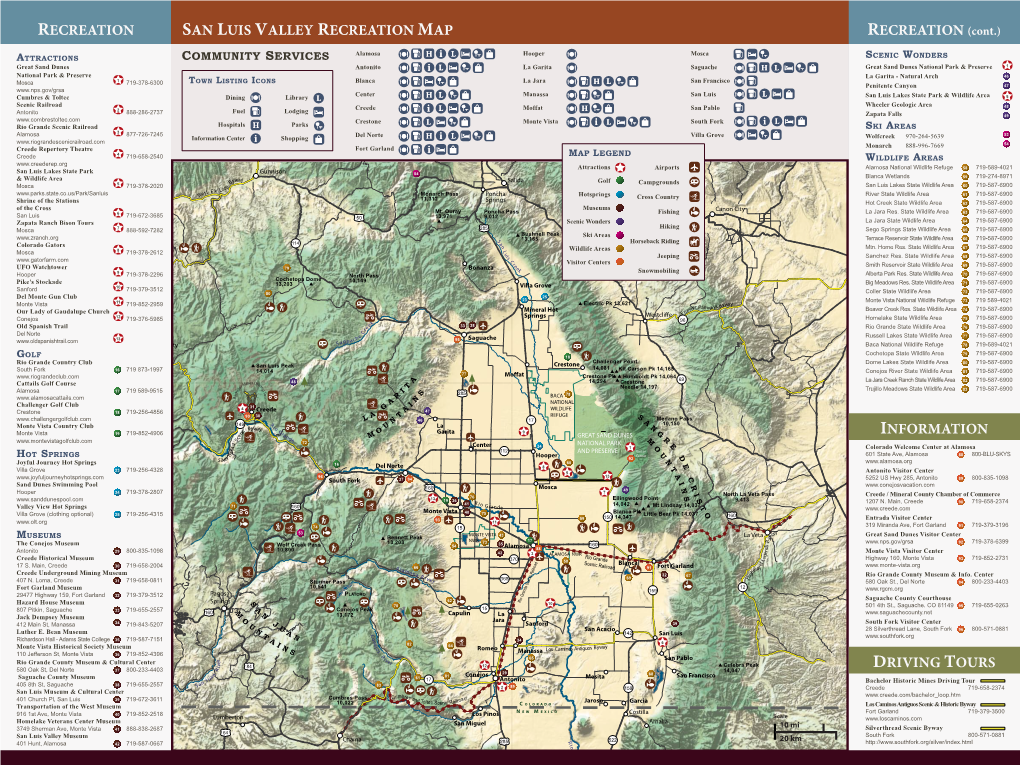 To Download a Detailed Map of Alamosa And