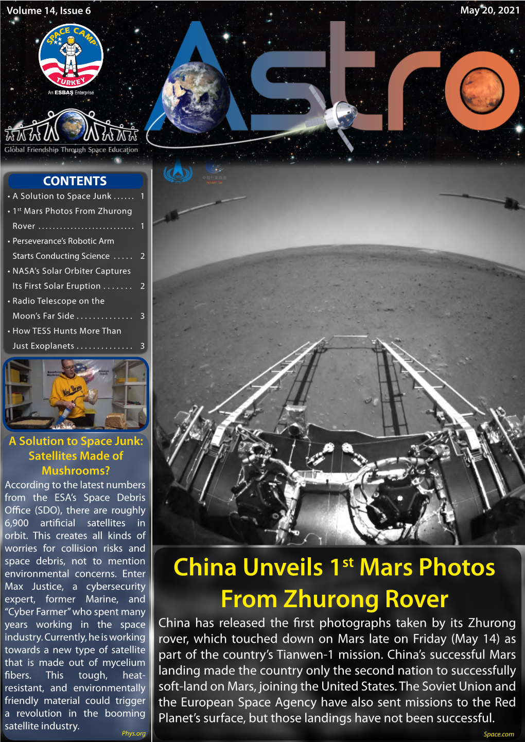 China Unveils 1St Mars Photos from Zhurong Rover