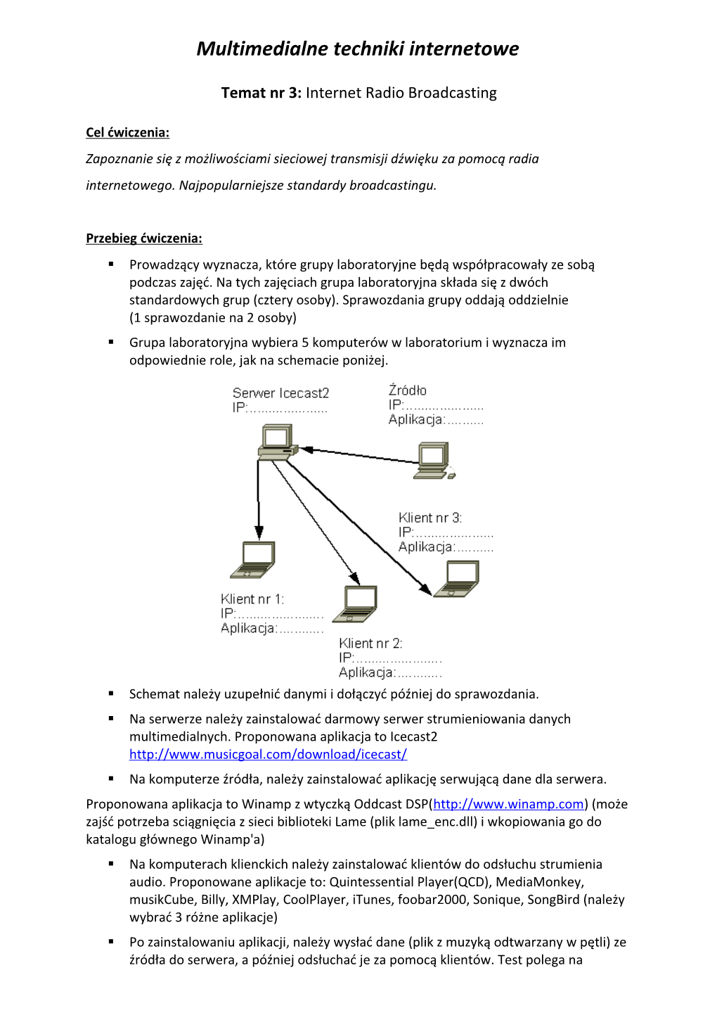 3. Internet Radio Broadcasting