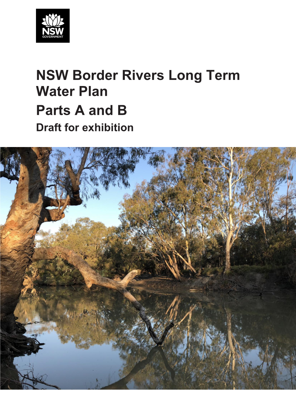 Border Rivers Long Term Water Plan Parts a and B Draft for Exhibition