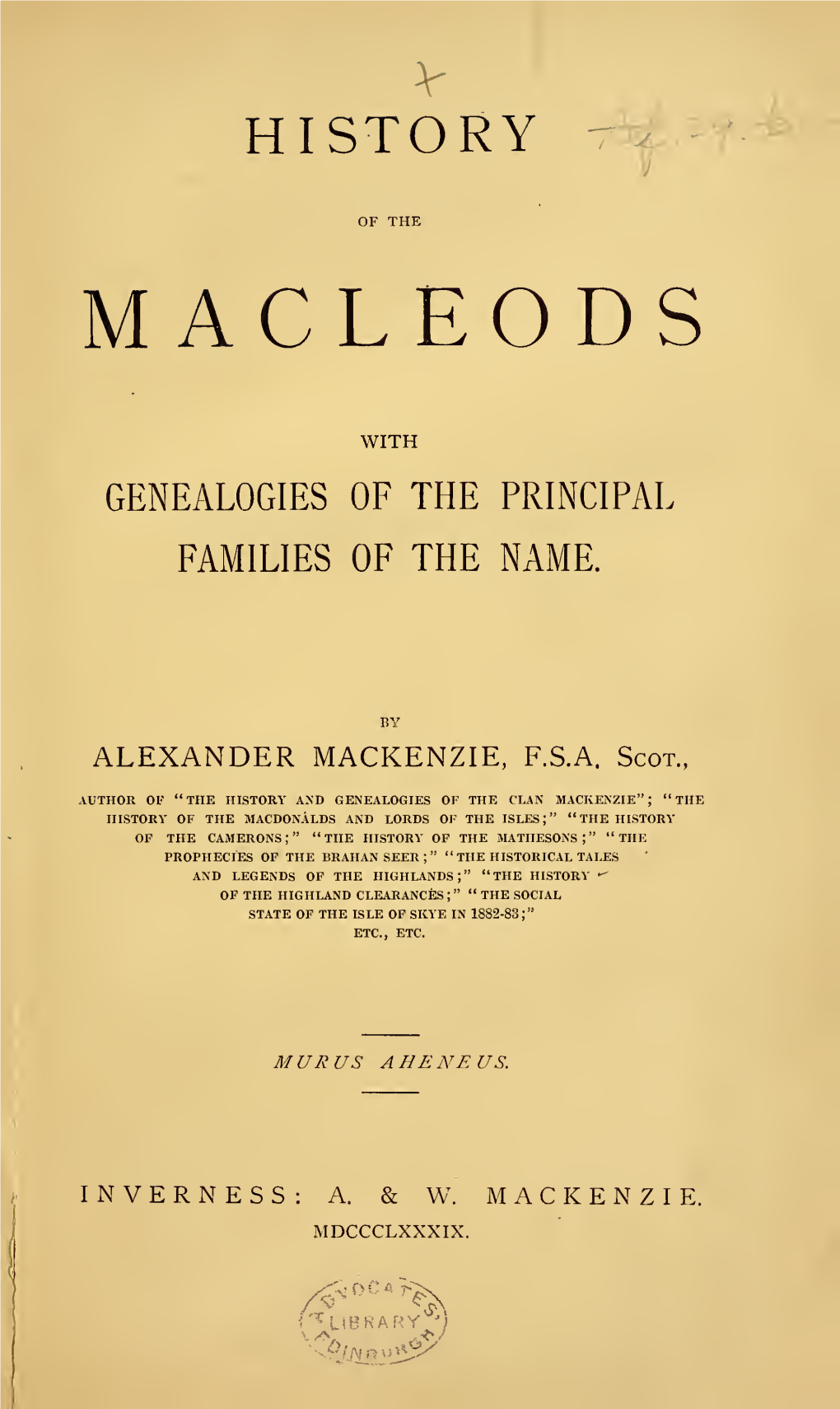 History of the Macleods