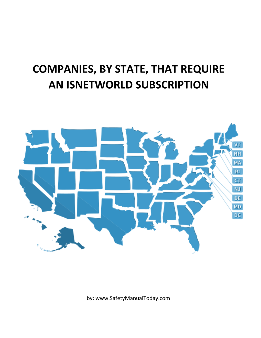 Companies, by State, That Require an Isnetworld Subscription