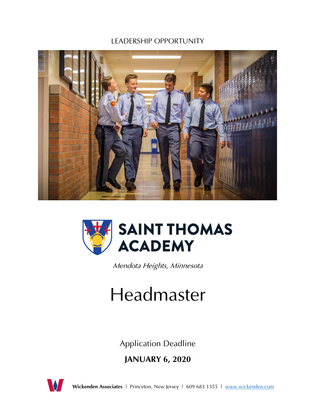 Saint Thomas Academy at a Glance