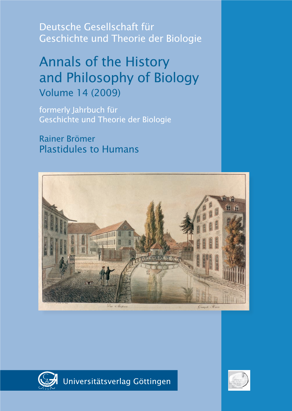 Annals of the History and Philosophy of Biology