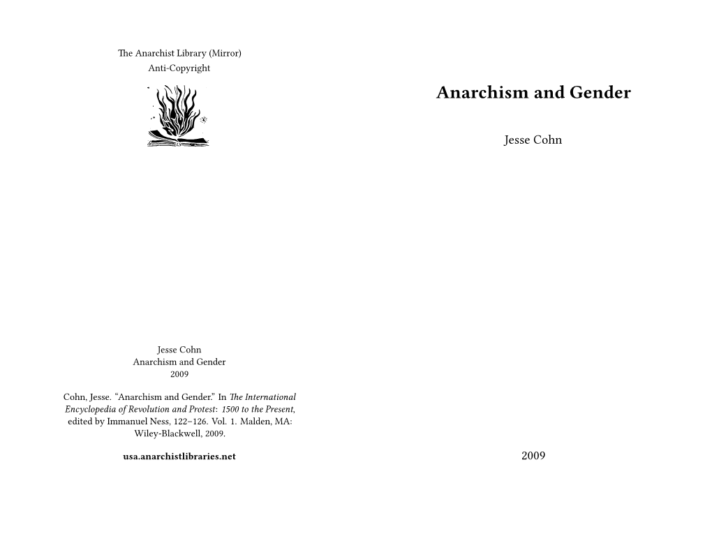 Anarchism and Gender