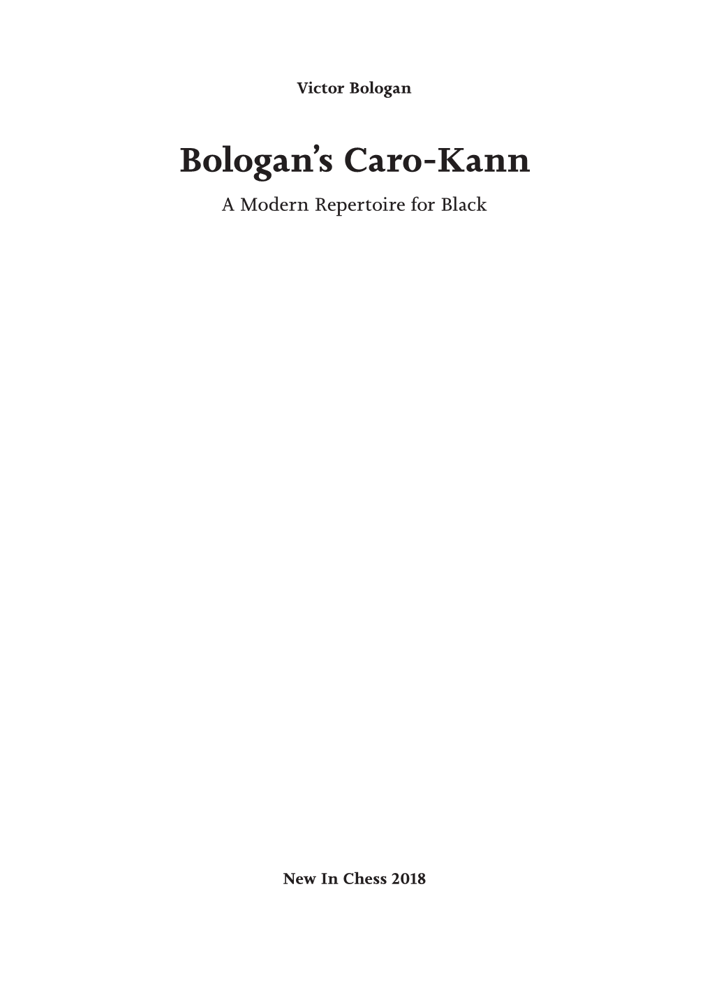 Bologan's Caro-Kann