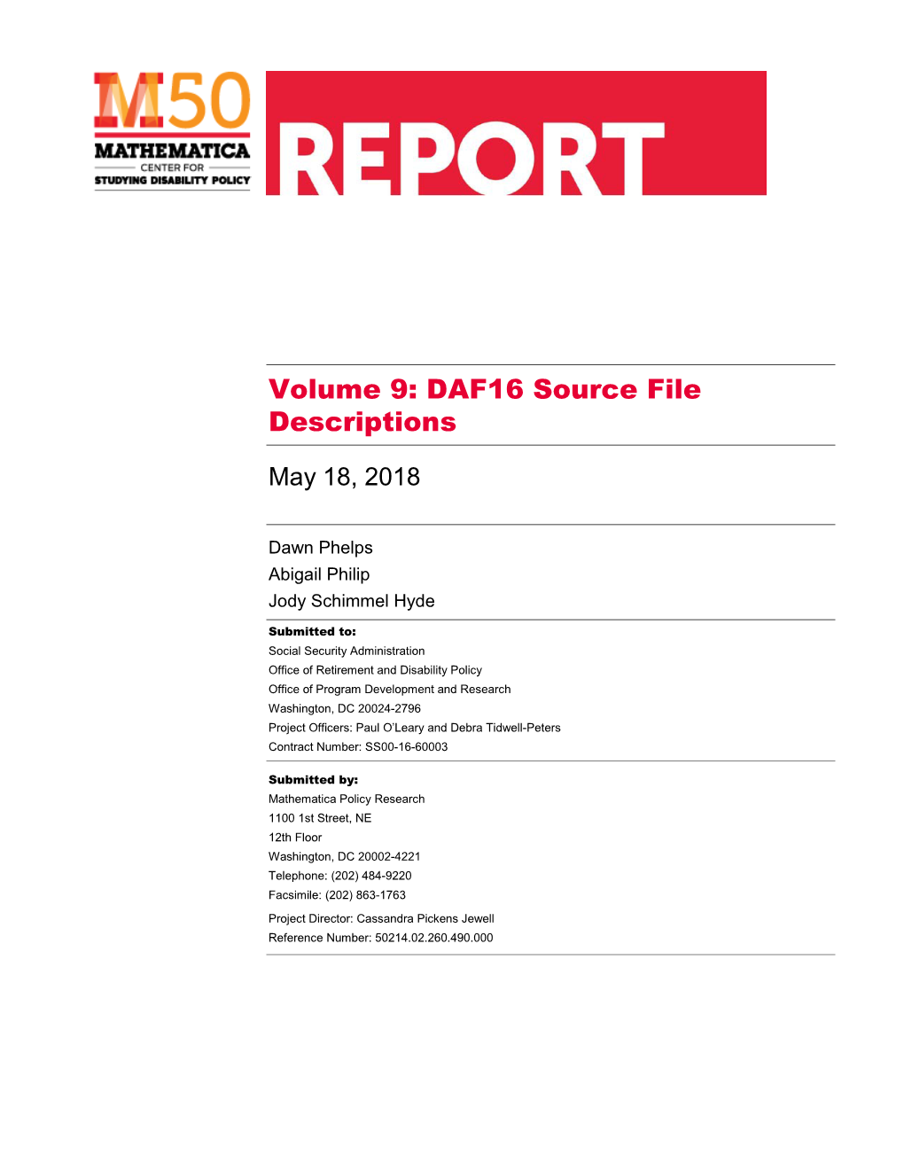 DAF16 Source File Descriptions