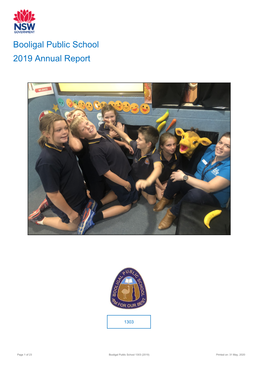 2019 Booligal Public School Annual Report