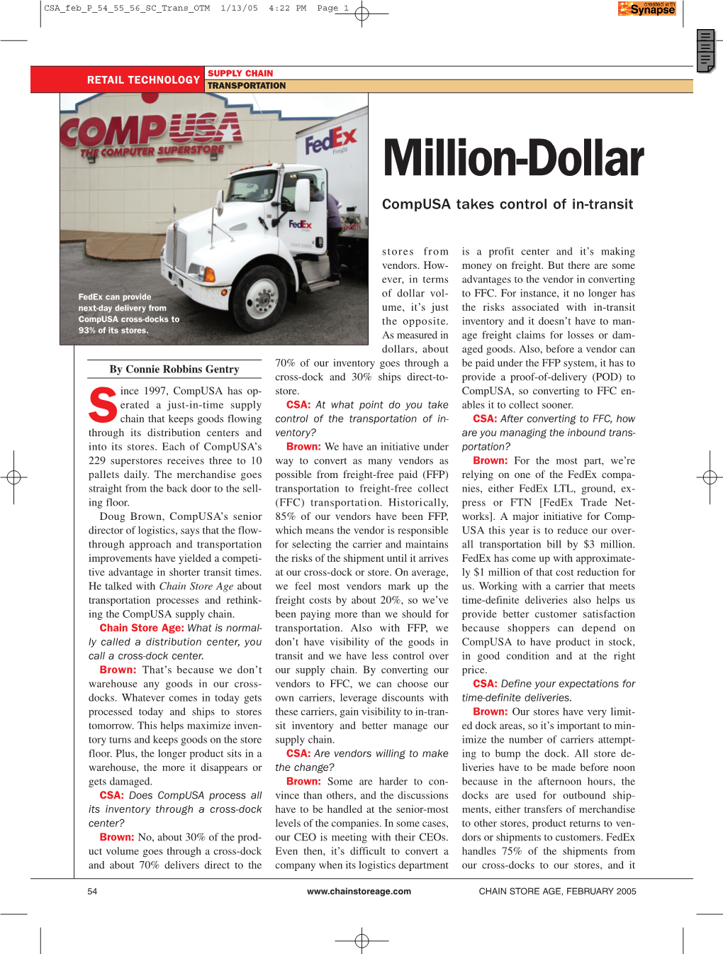 Million-Dollar Compusa Takes Control of In-Transit