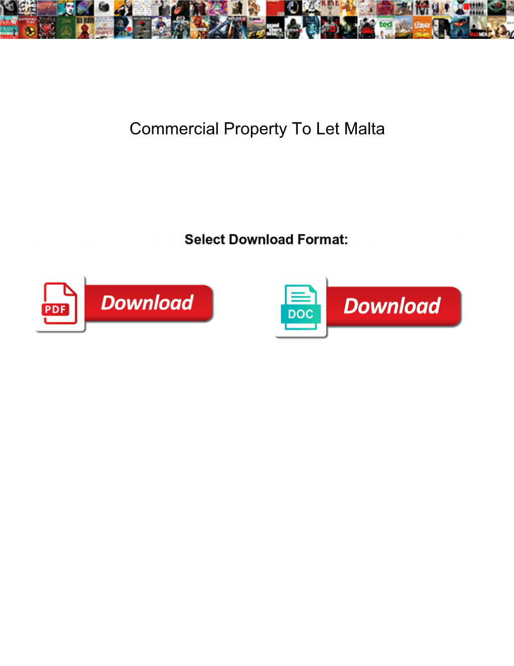 Commercial Property to Let Malta