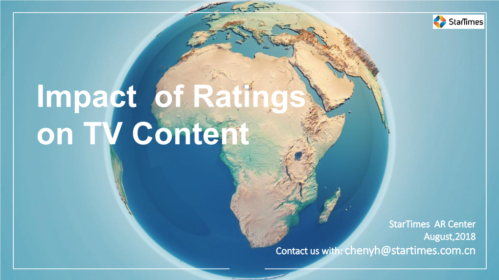 Impact of Ratings on TV Content