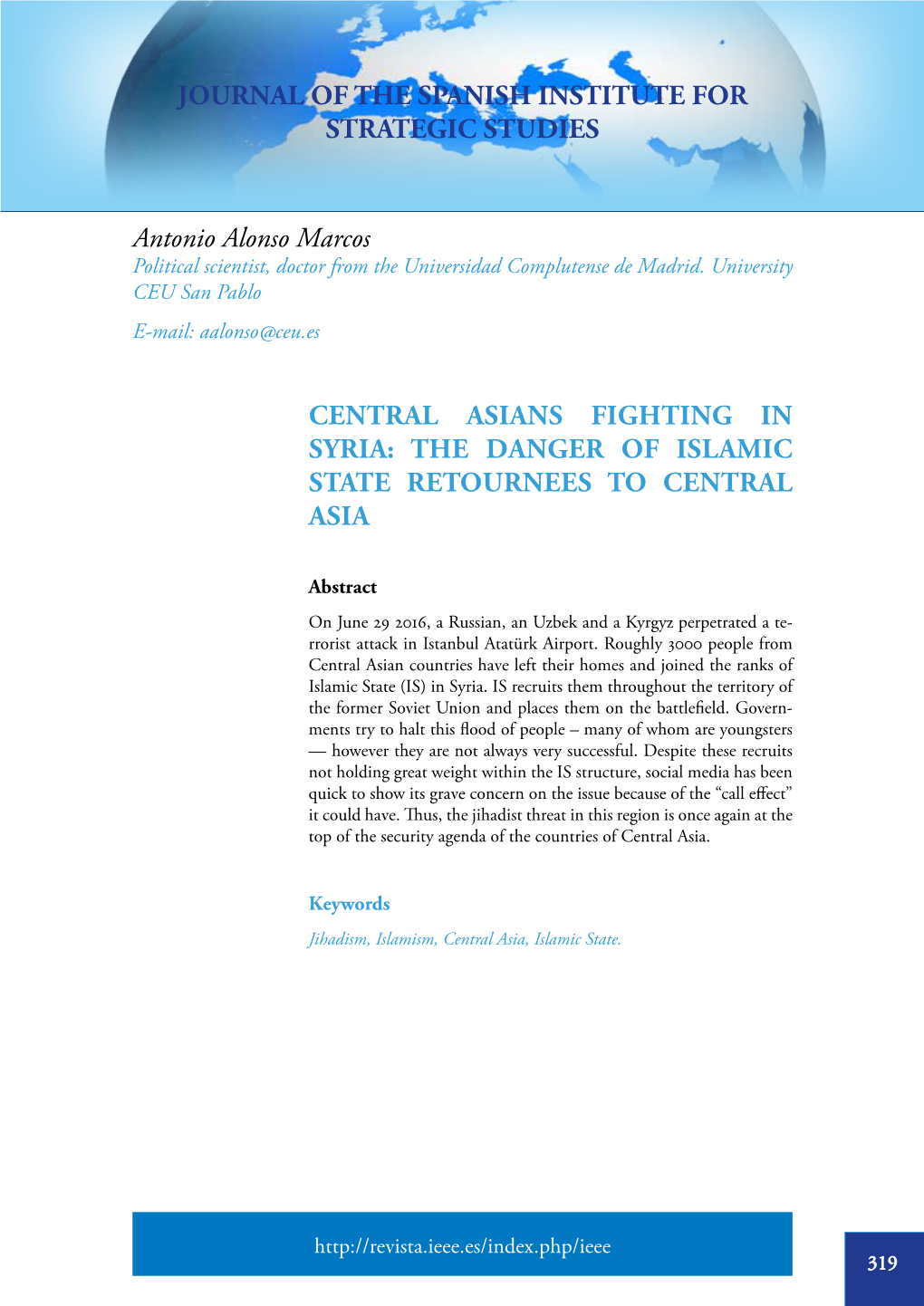 Journal of the Spanish Institute for Strategic Studies