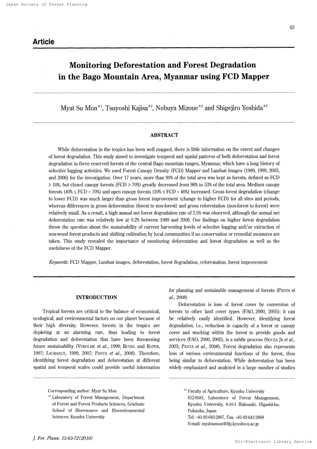 Monitoringdeforestation Forest Degradation Area,Myanmar