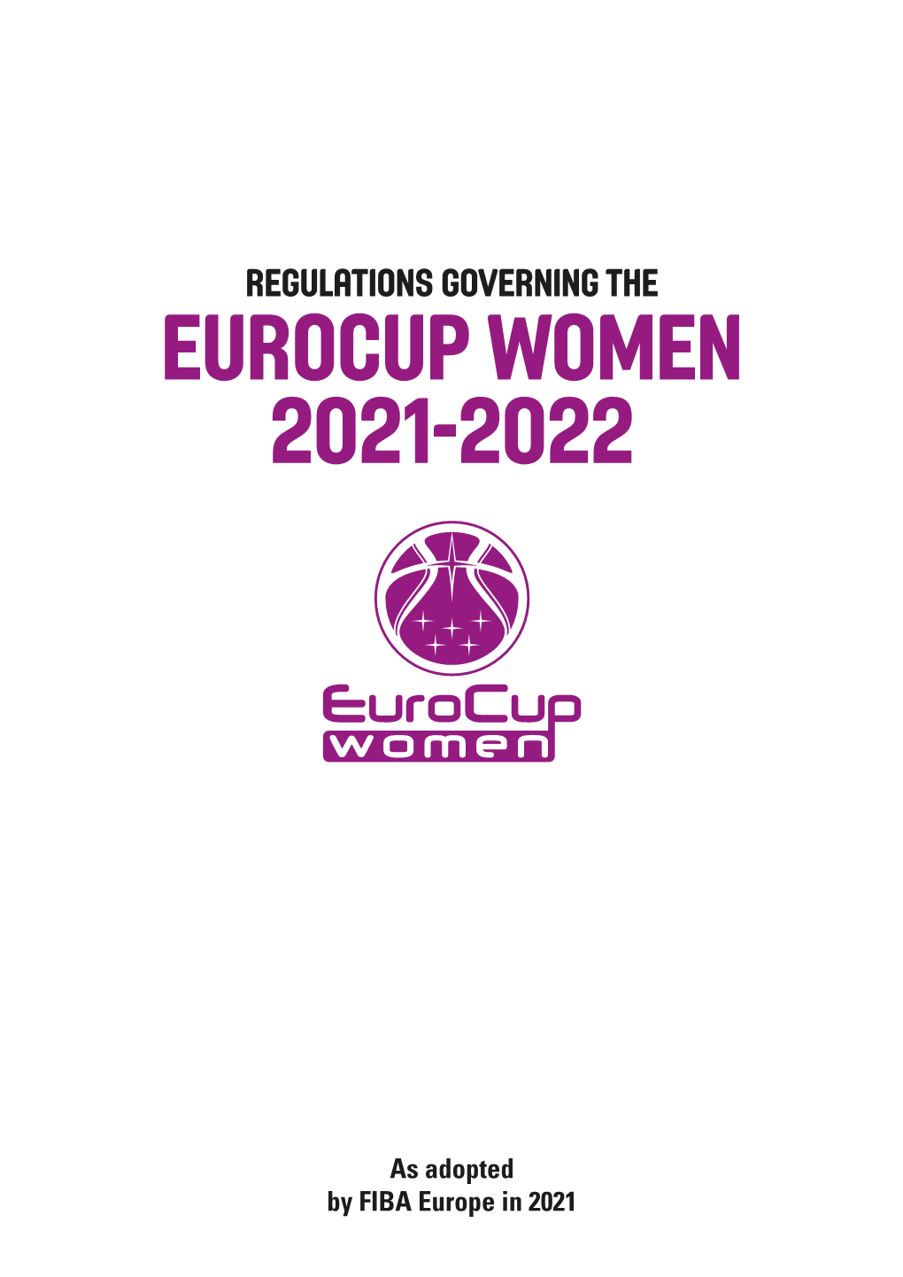 Eurocup Women Regulations 2021-22