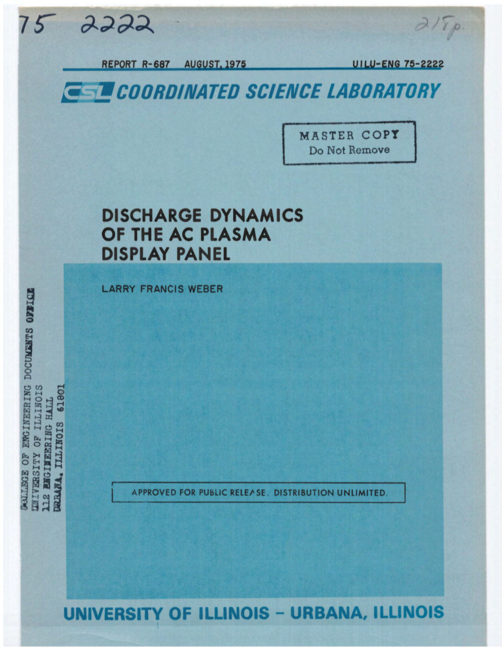 B;---0• Coordiivated Science Laboratory