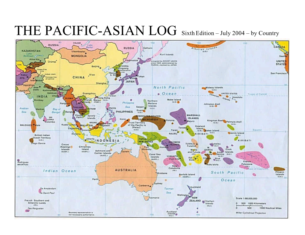 Pacific Asian Log by July 2004 by Country