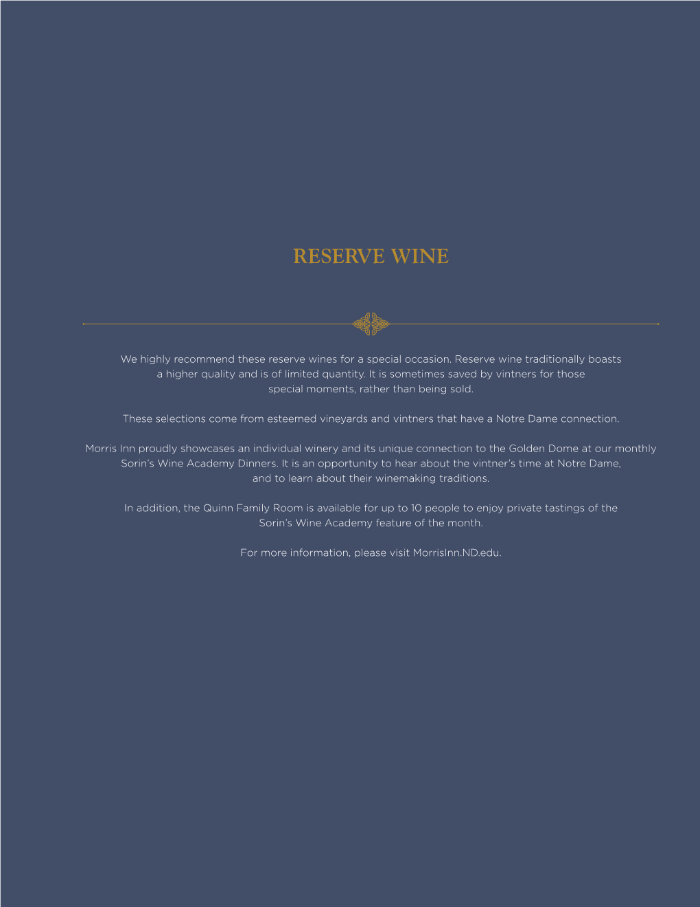 Reserve Wine