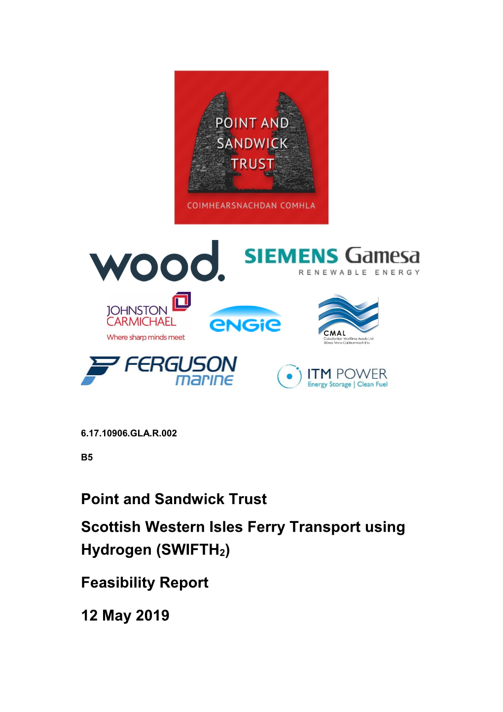 Scottish Western Isles Ferry Transport Using Hydrogen (SWIFTH2) - Feasibility Report