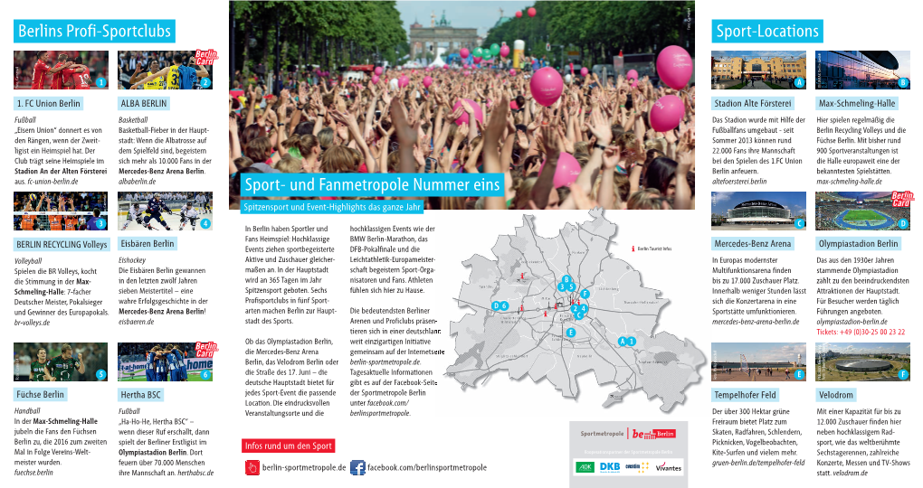 Berlins Profi-Sportclubs Sport-Locations Sport- Und