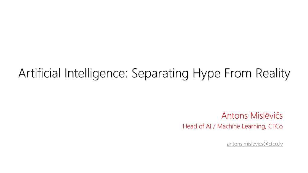 Artificial Intelligence: Separating Hype from Reality