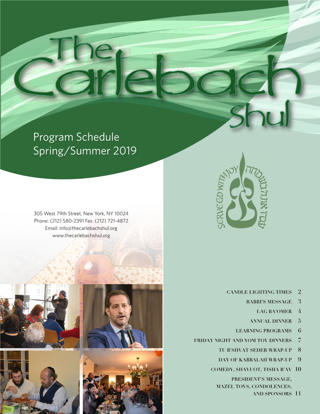 Program Schedule Spring/Summer 2019