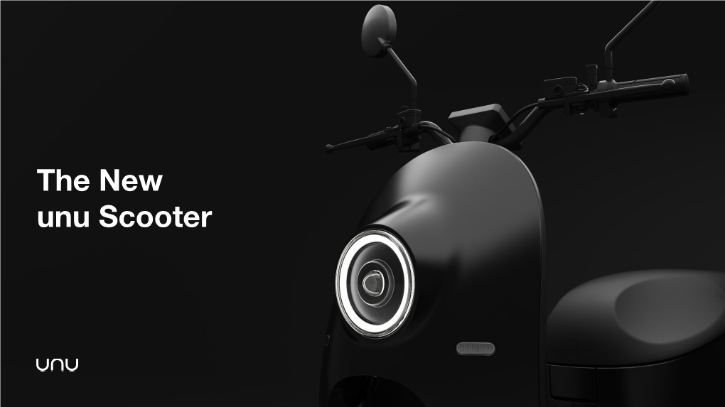 The New Unu Scooter 3 Clean, Powerful Electric Motor