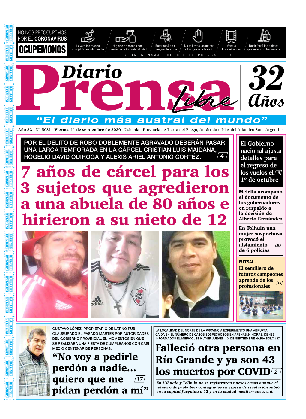 Edicion 5031 Viernes 11 De Septiembre De 2020