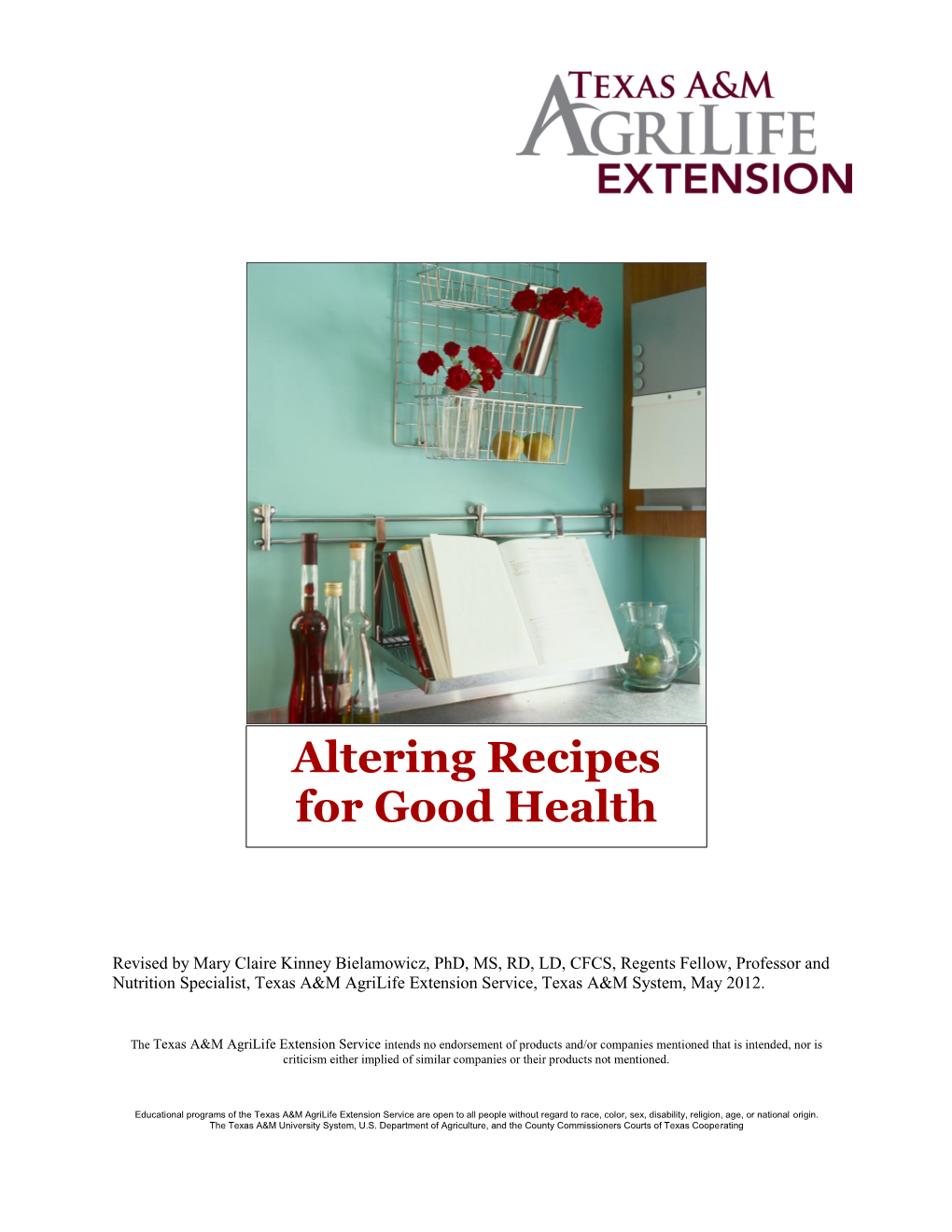 Altering Recipes for Good Health