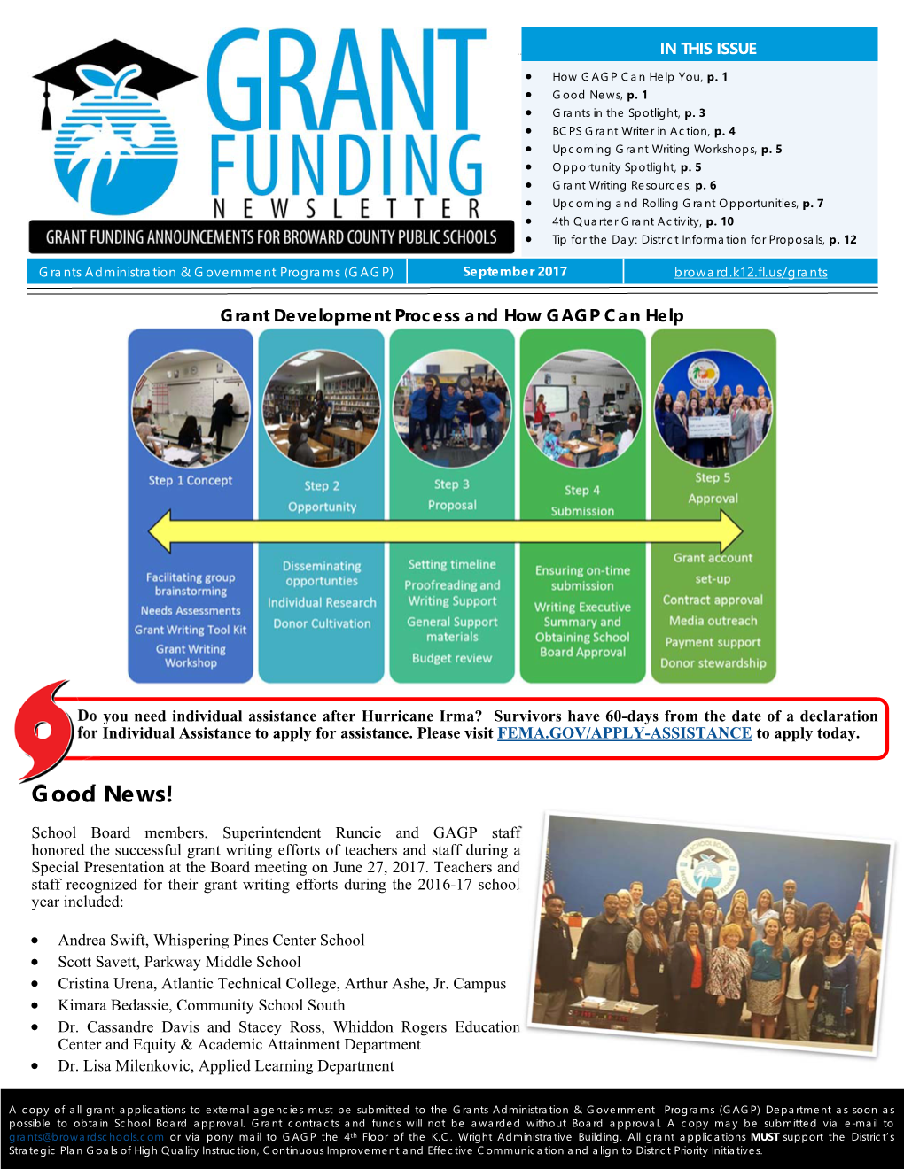 Grant Funding Newsletter Sept2017.Pub