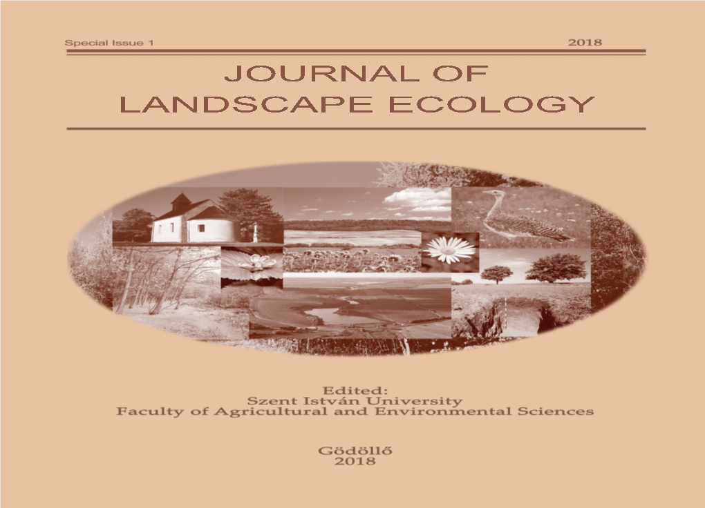 Special Issue 1) the INTERCONNECTION of MOUNTAIN and LOWLAND LANDSCAPES in HISTORICAL PERSPECTIVE