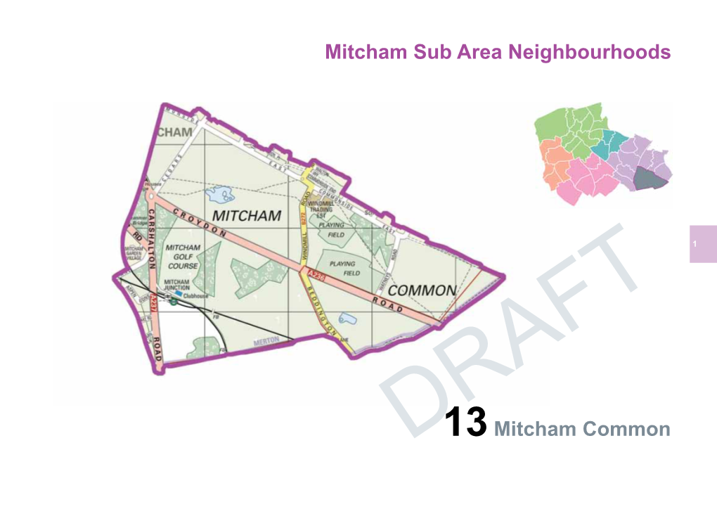Mitcham Sub Area Neighbourhoods 13Mitcham Common