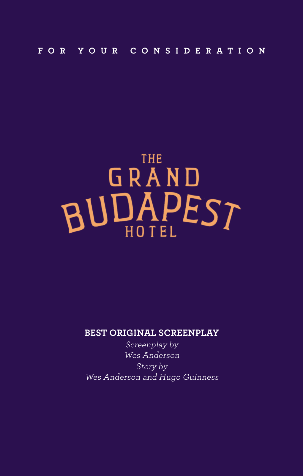 GRAND BUDAPEST HOTEL Tucked Under Her Arm Stands Facing a Tarnished Bust of a Slender, Balding, Spectacled Old Man