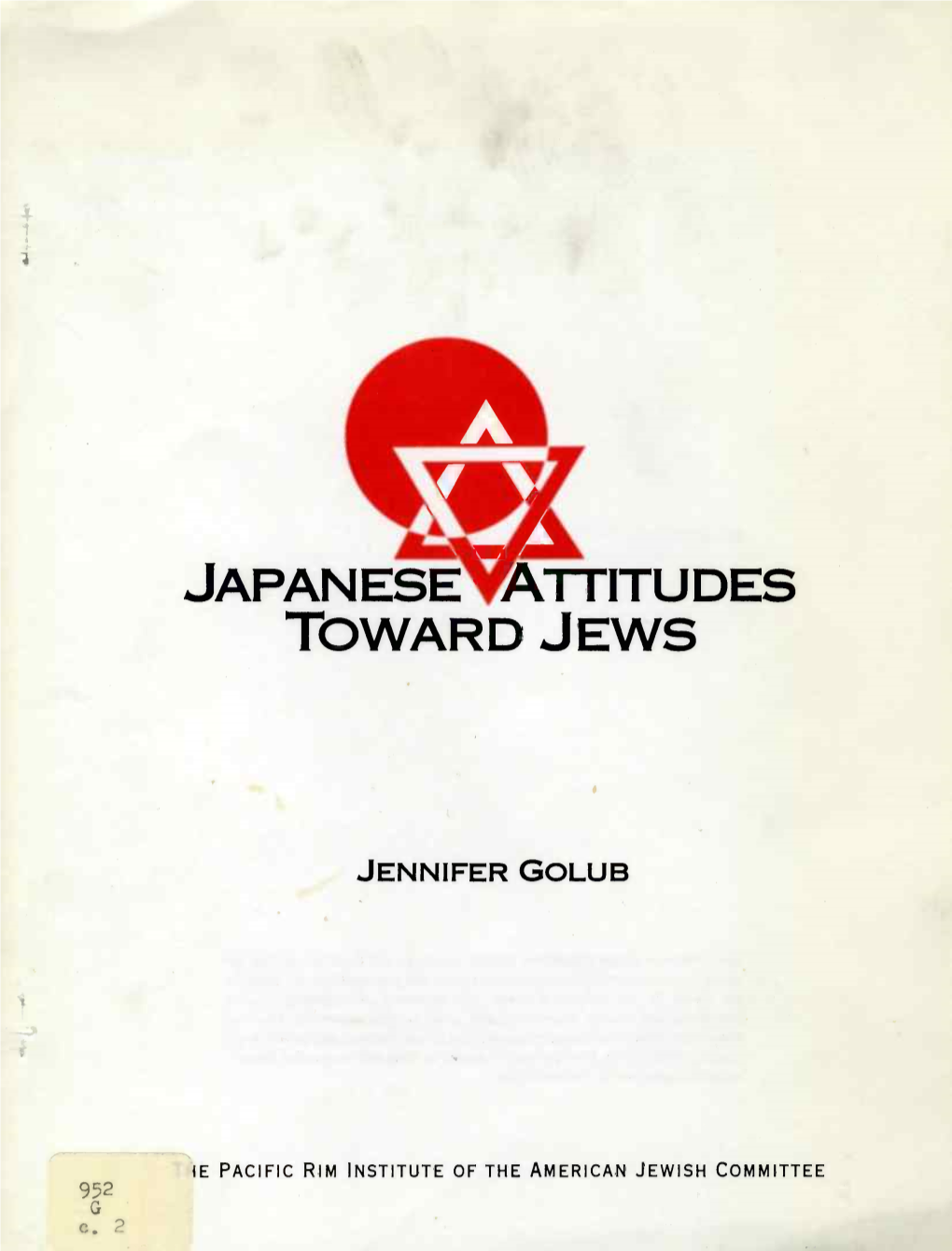 Japanese Attitudes Toward Jews