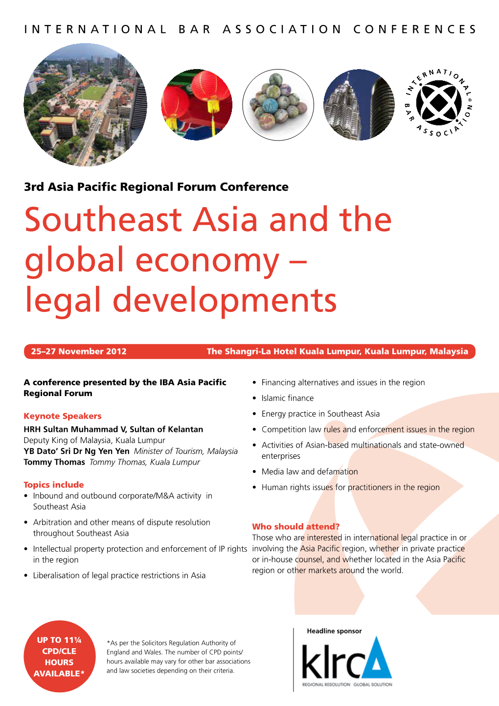 Southeast Asia and the Global Economy – Legal Developments