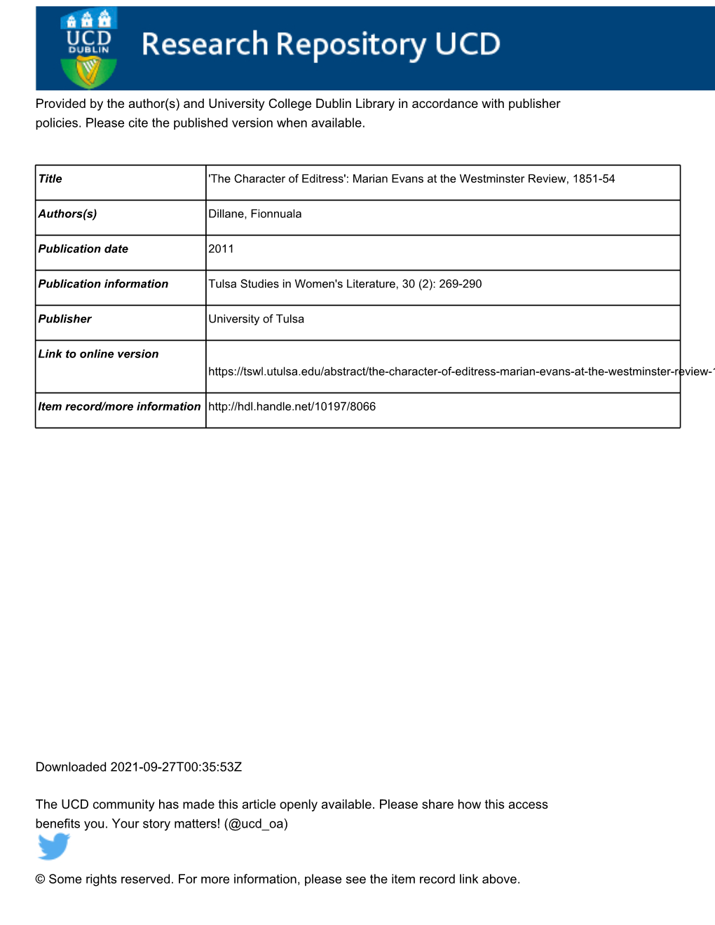 Provided by the Author(S) and University College Dublin Library in Accordance with Publisher Policies