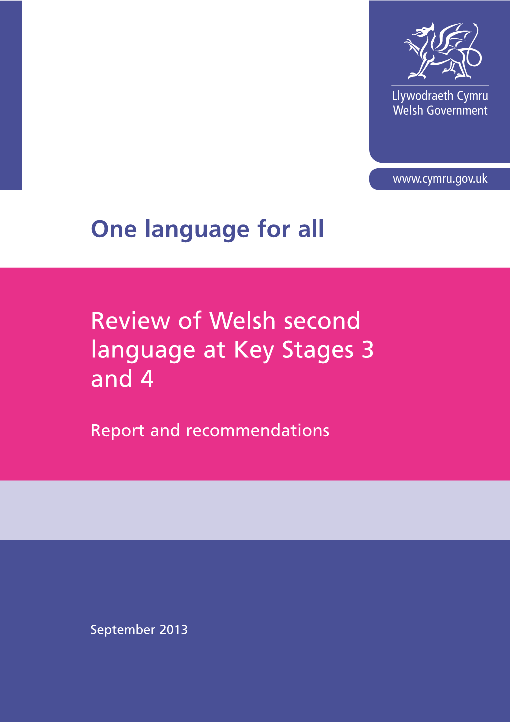 Review of Welsh Second Language at Key Stages 3 and 4