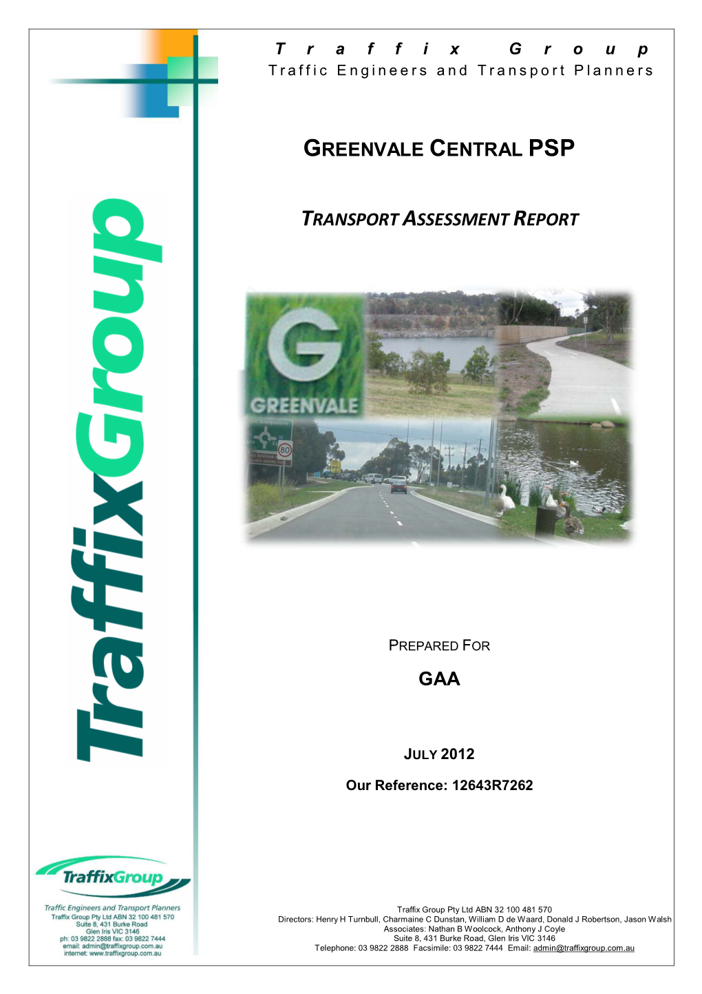 Greenvale Central Psp Transport Assessment Report