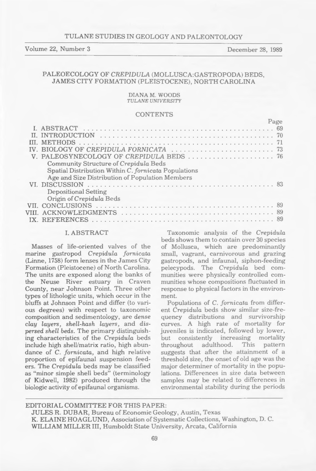 Iv. Biology of Crepidula Fornicata Y of Crepidula