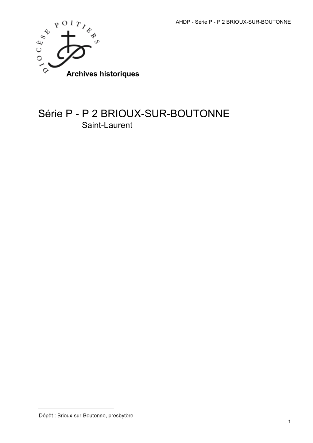 P 2 Brioux-Sur-Boutonne