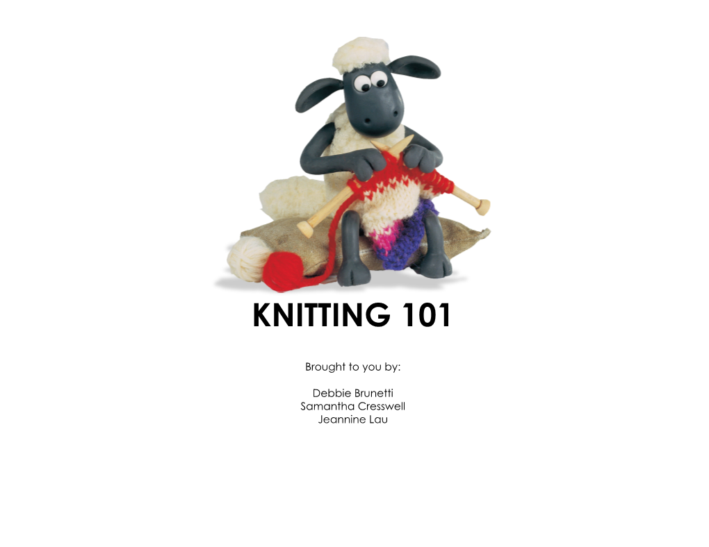 Knitting 101