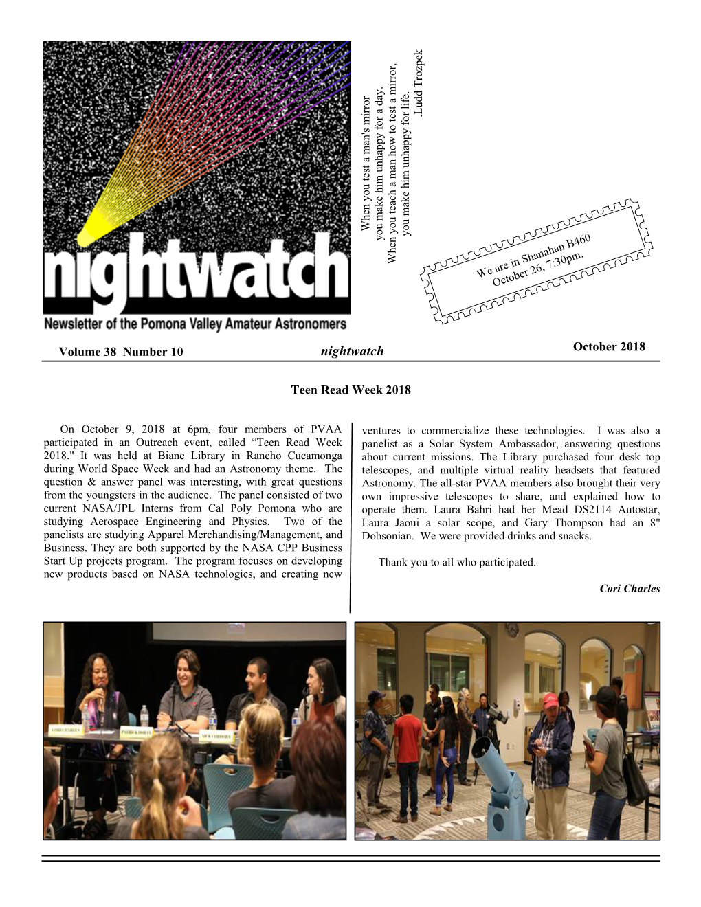 Nightwatch October 2018