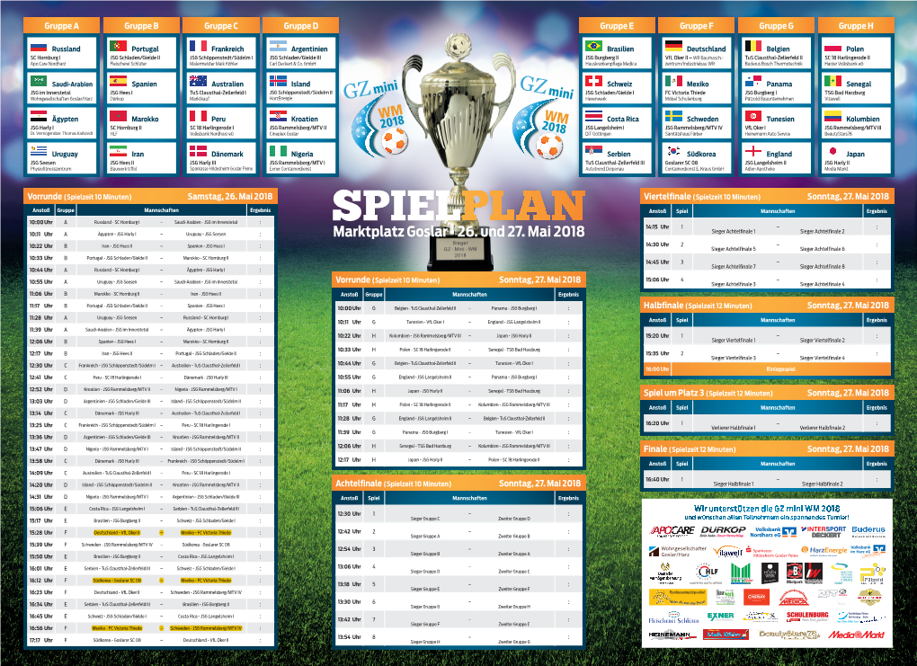GZ SV Mini-WM Spielplan Print
