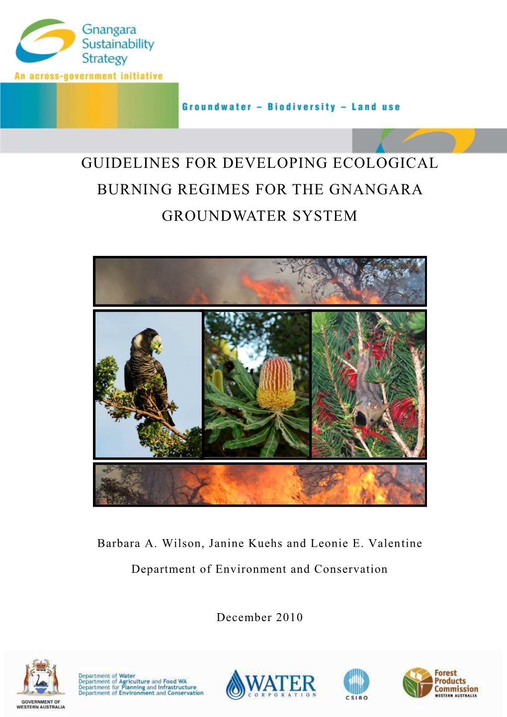 Guidelines for Developing Ecological Burning Regimes for the Gnangara Groundwater System