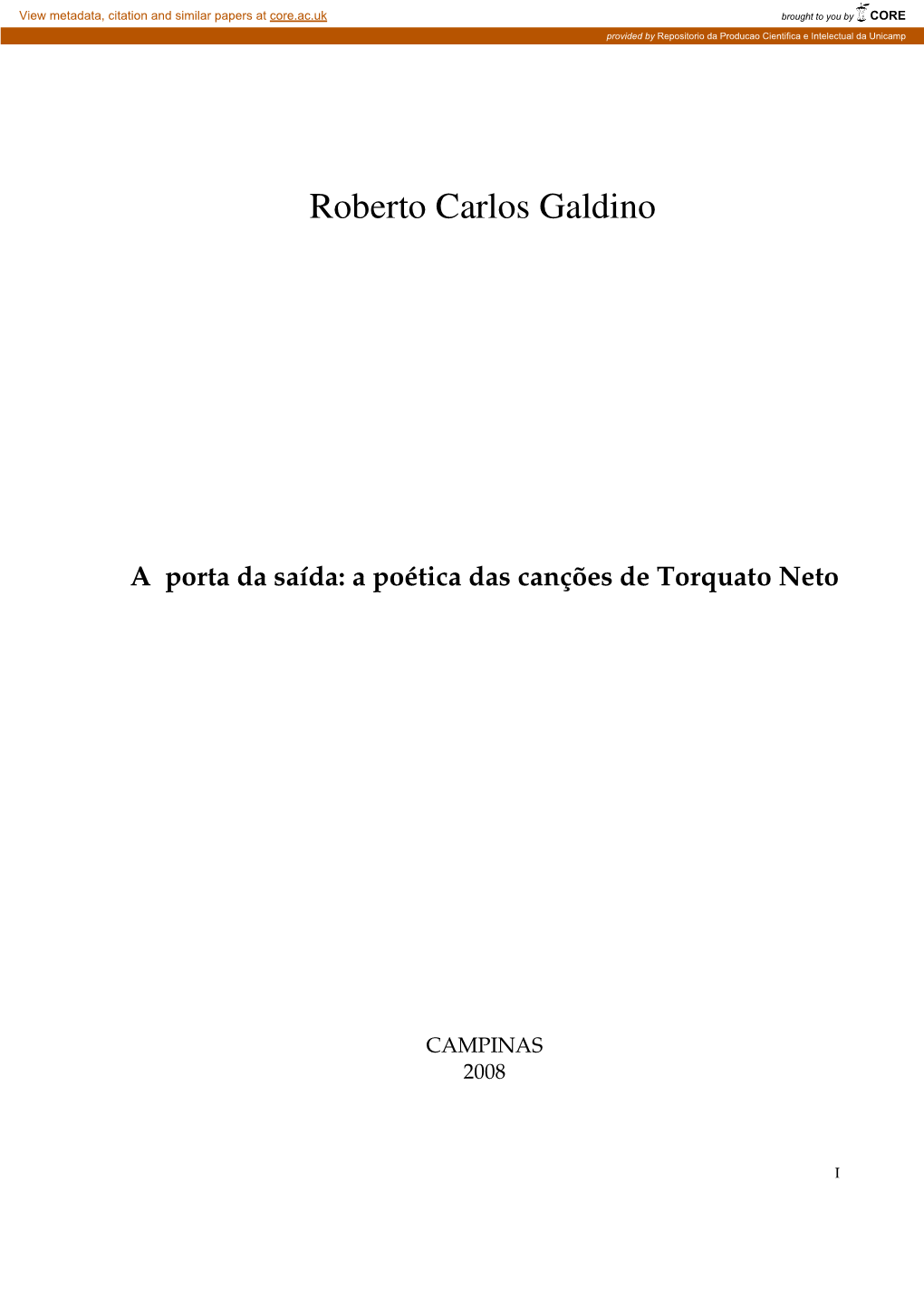Roberto Carlos Galdino
