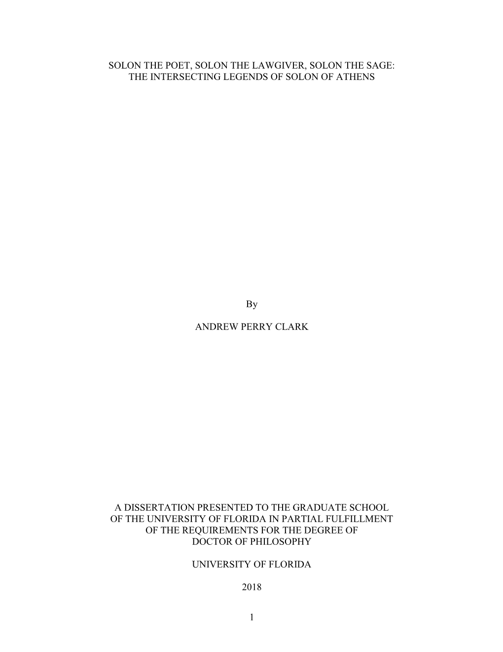 University of Florida Thesis Or Dissertation Formatting