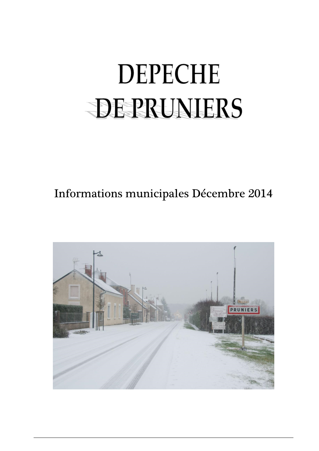 Informations Municipales Décembre 2014