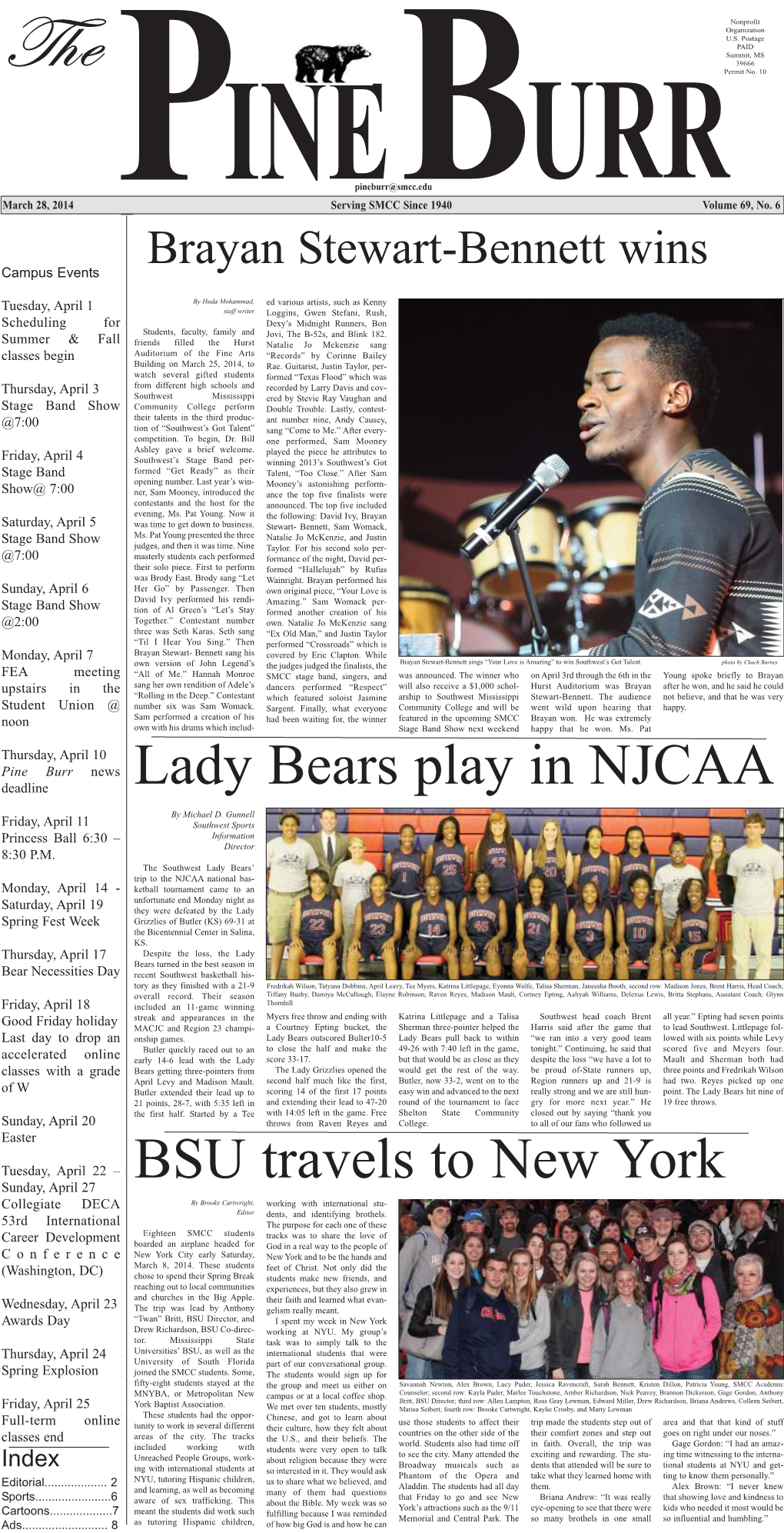 Lady Bears Play in NJCAA BSU Travels to New York