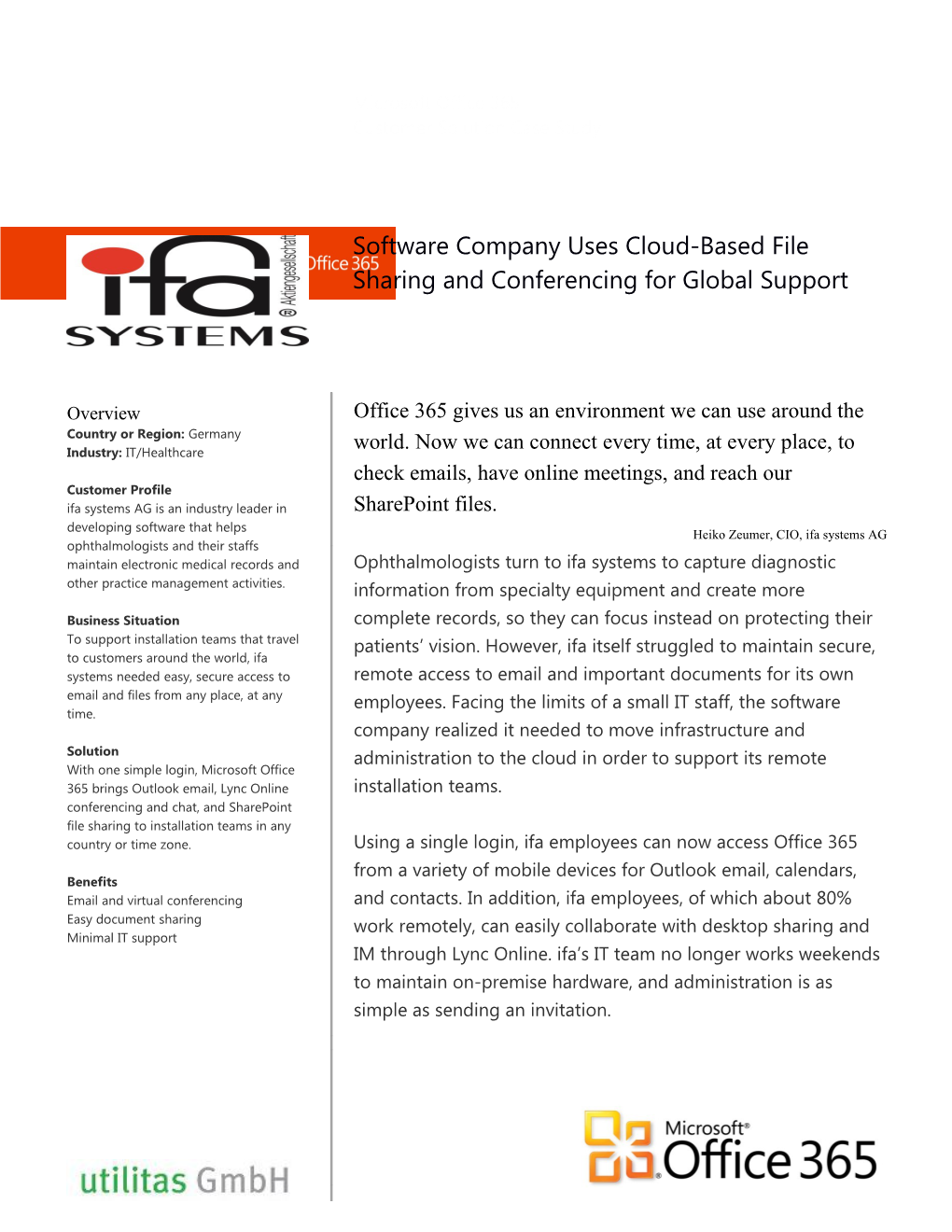 Software Company Uses Cloud-Based File Sharing and Conferencing for Global Support