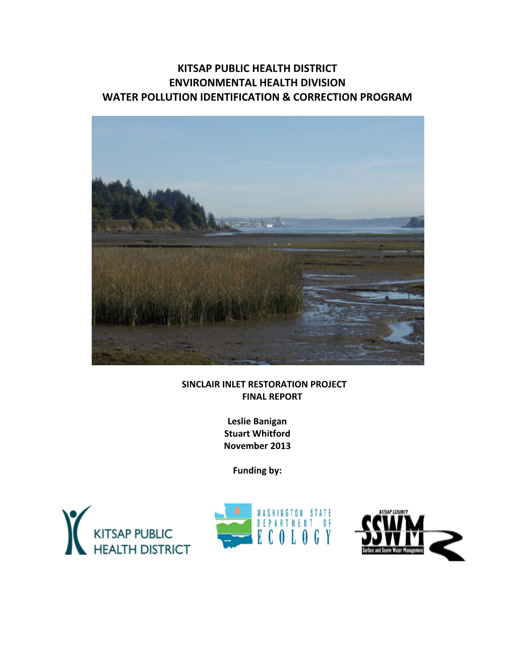 Sinclair Inlet Restoration Project Final Report, 2013